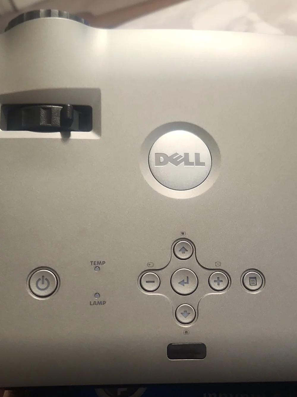 Dell Silver Top-Button Projector with Focus Wheel